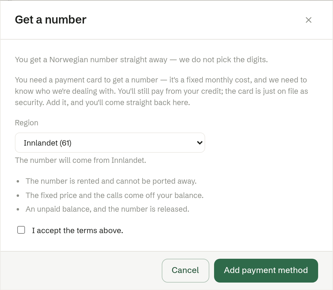 Getting a number